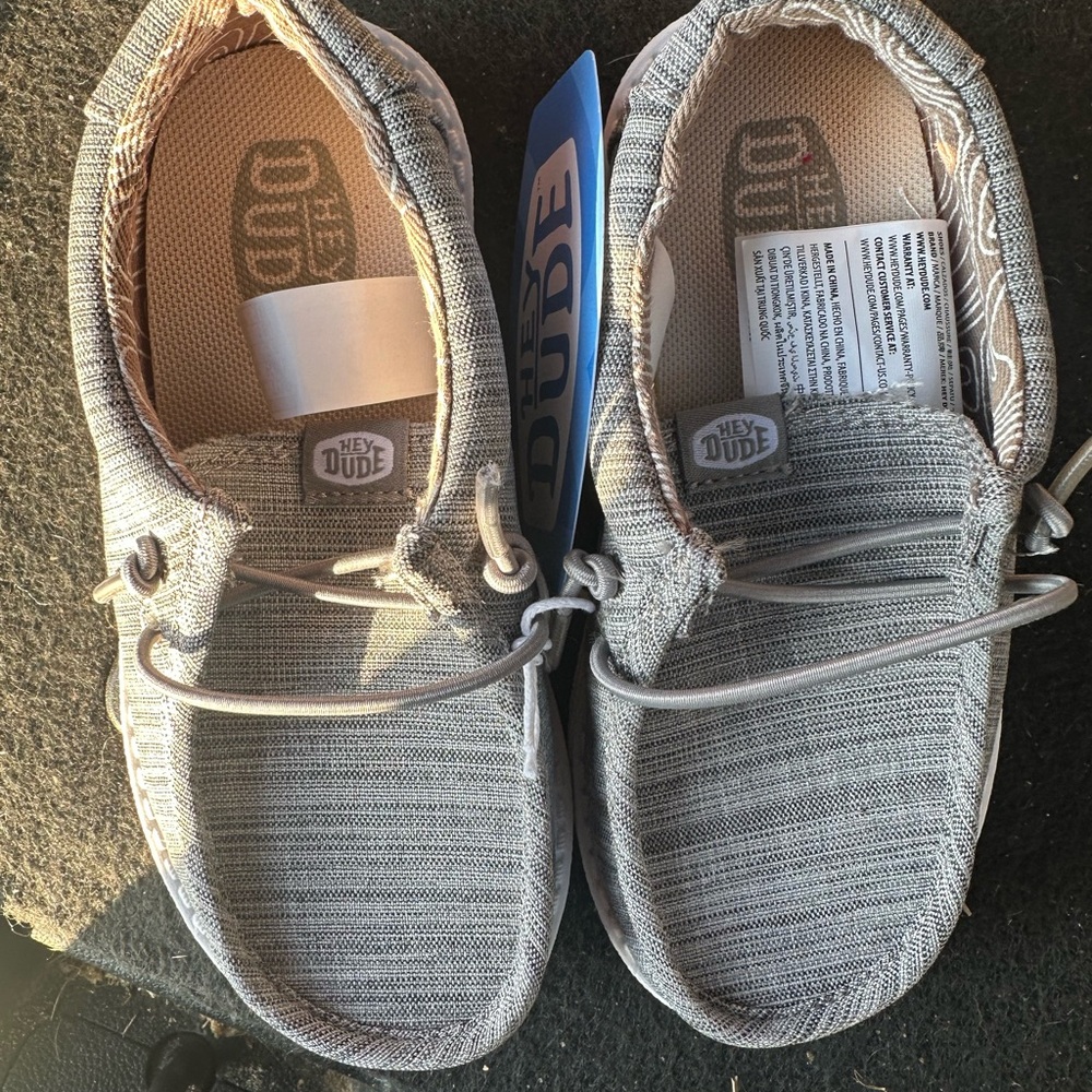 Hey Dude Light Gray Slip-On Shoes